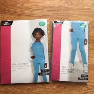 Crane quick dry athletic top & pants set girls-7-8